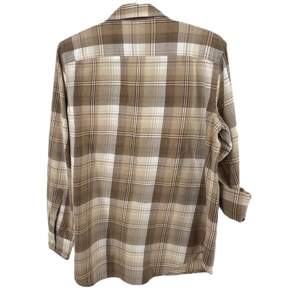 🤎Lauren Ralph Lauren Plaid Western Shirt with Embroidery size M vintage vibe - Picture 4 of 10